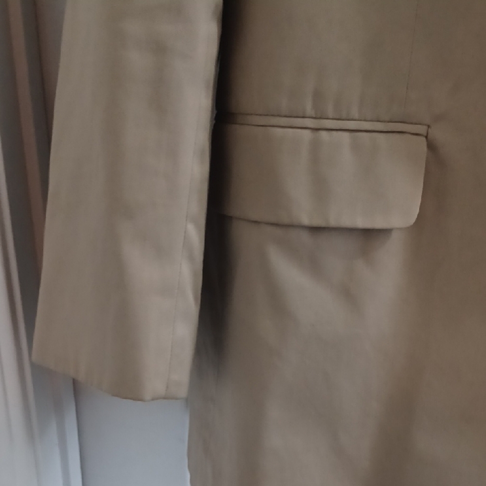 Merona Men's Beige Blazer, 44L - Picture 4 of 11